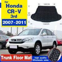 พรมปูพื้นอุปกรณ์เสริมสำหรับฮอนด้า CR-V รถ CRV 2007 2008 2009 2010 2011การเดินเรือฝาหน้าฝาหลังกระโปรงรถแผ่นรองกระโปรงหลังรถพื้นถาดป้องกันโคลนเตะ