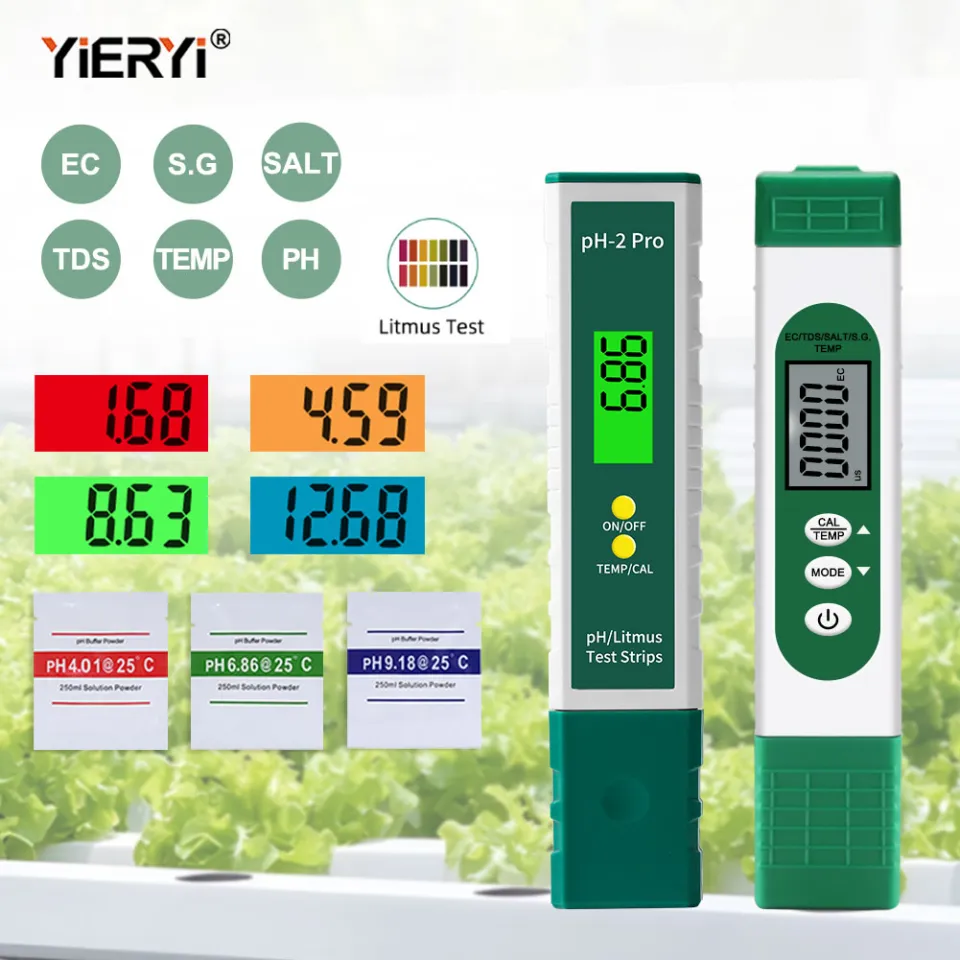 YIERYI 2 in 1 TDS Meter EC Meter Digital TEMP TDS EC Meter Water Measu –  Yieryi