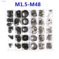 ▧✾○ E Clip Washer Circlip for Hole 304 Stainless Steel 65 Manganese Steel Inner Circlip C Type External Retaining Clip For Shaft Set