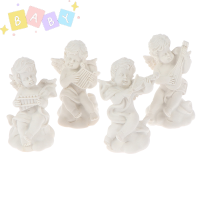 FactoryOutlete?Cheap? 4pcs MINI CUTE Angel รูปปั้นเล็กกามเทพรูปบ้านและสวนตกแต่งเพลงนางฟ้า