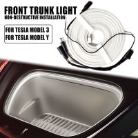 Hot Car LED Frunk Brighten Light Strip ด้านหลังซิลิโคน Tailgate สีขาวโคมไฟตกแต่ง12V สำหรับ Tesla รุ่น3 Y 2022 2023