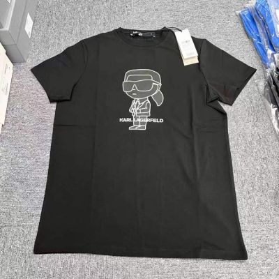 Karl Lagerfeld graphic cotton O-neck T-shirt for men