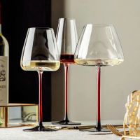 คุณภาพสูง Sommelier สีดำ Tie Burdy สีแดง Rod แก้วไวน์ออสเตรีย Design Series คริสตัล Bordeaux Sherry Goblet แชมเปญขลุ่ย