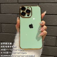 xrบอดี้13pro เคสโทรศัพท์มือถือพิเศษสำหรับการปรับเปลี่ยนเครื่อง Apple xr modified 13pro รุ่นสุดท้ายพื้นผิวที่สดใสด้วยไฟฟ้า xr ดัดแปลง 14pro ฟิล์มเลนส์แบบรวมทุกอย่าง