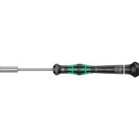 Wera 05118124001 Kraftform Micro 2069 Nutspinner Electronics Precision Screwdriver, 5mm Head, 60mm Blade Length