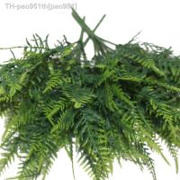 35 Leaves Artificial Emulation Asparagu Fern Bush Green Foliage Fake Plants Party Wedding Decoration Aquatics Grass Accessories