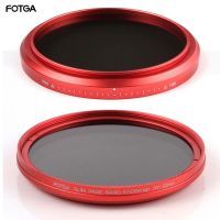 FOTGA 58Mm ND ฟิลเตอร์กล้อง Fader แบบบาง ND(W) ฟิลเตอร์สีแดงตัวแปรปรับได้ ND2 ND8เพื่อ ND400