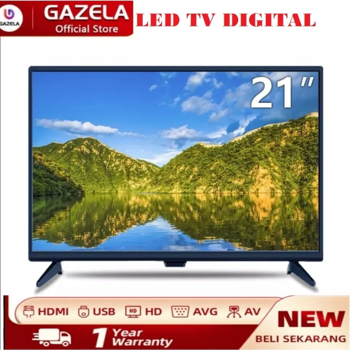 LED TV 21 INCH / TV GAZELA 21 INCH ANALOG 21 DIGITAL FHD GARANSI RESMI ...