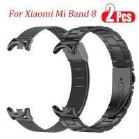 Metal Stainless Steel Strap For Xiaomi Mi band 8 Bracelet Smartband Correa Mi Band 8 Wristband Miband 8 Belt Band Accessories Smartwatches