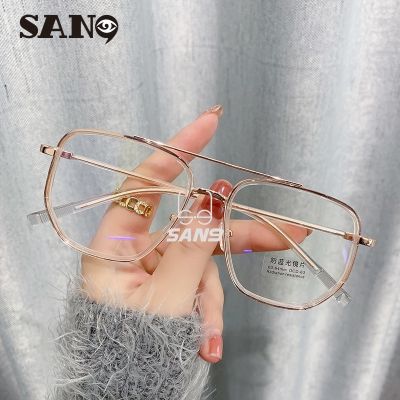 hunshipengshengshangmao (เปลี่ยนเลนส์ได้) Cod (San9) แว่นตากันแดด เลนส์โพลีกอนคู่ สไตล์ย้อนยุค ป้องกันแสงสีฟ้า สําหรับผู้ชาย และผู้หญิง