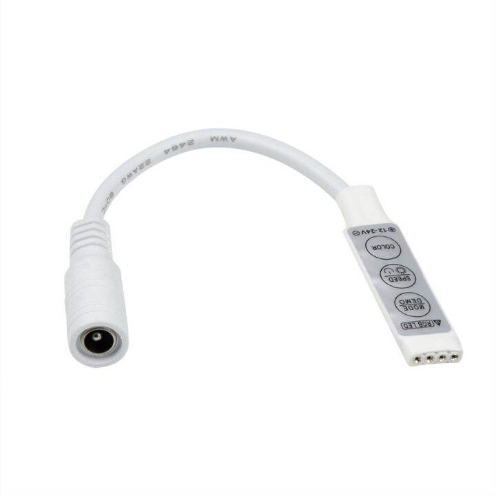 worth-buy-ตัวควบคุมไฟหรี่-rgb-dc-12v-3528-5050แถบไฟ-led-มินิ3ปุ่มปรับความเร็ว-สี-ความสว่าง