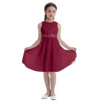 【CW】 Dresses Sequined Sleeveless Pageant Costumes Teenages Bridesmaid Wear