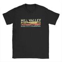 Hill Valley-Camiseta de Regreso al futuro para hombre, camisetas de Doctor Brown Marty, Delorean, Time Travel, película, BTTF, 1985