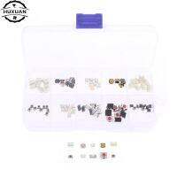 ♂✁◇ 100pcs 10 Values Tactile Push Button Switch SMD Micro Momentary Tact Switch Assortment Kit for Car Remote Control with Box