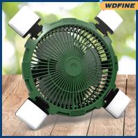 พัดลมแคมป์ WDFINE พร้อม Kipas Angin Gantung Langit โคมไฟ LED พร้อมไฟสำหรับโฮมออฟฟิศ