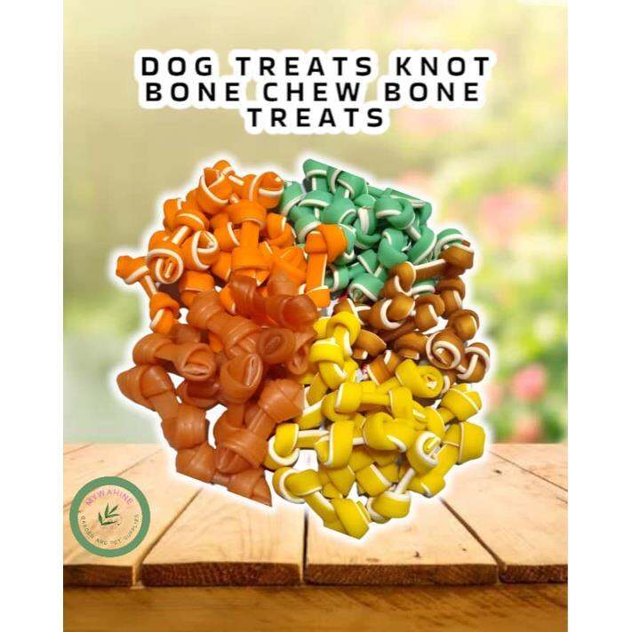 KNOT BONE RAWHIDE FOR DOG TREATS KNOT CHEW BONE TEETHING Lazada PH