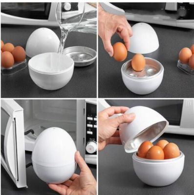 เครื่องทำอาหารเครื่องต้มเครื่องนึ่งไข่ไมโครเวฟเร็วง่าย5นาทีอุปกรณ์ทำอาหารในครัวต้มแข็งหรือนิ่มลดลง