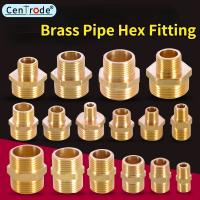 1/8 1/4 3/8 1/2 3/4 1 BSP Brass Pipe Hex Nipple Fitting Male Thread Quick Adapter Coupler Connector for Water Oil Gas