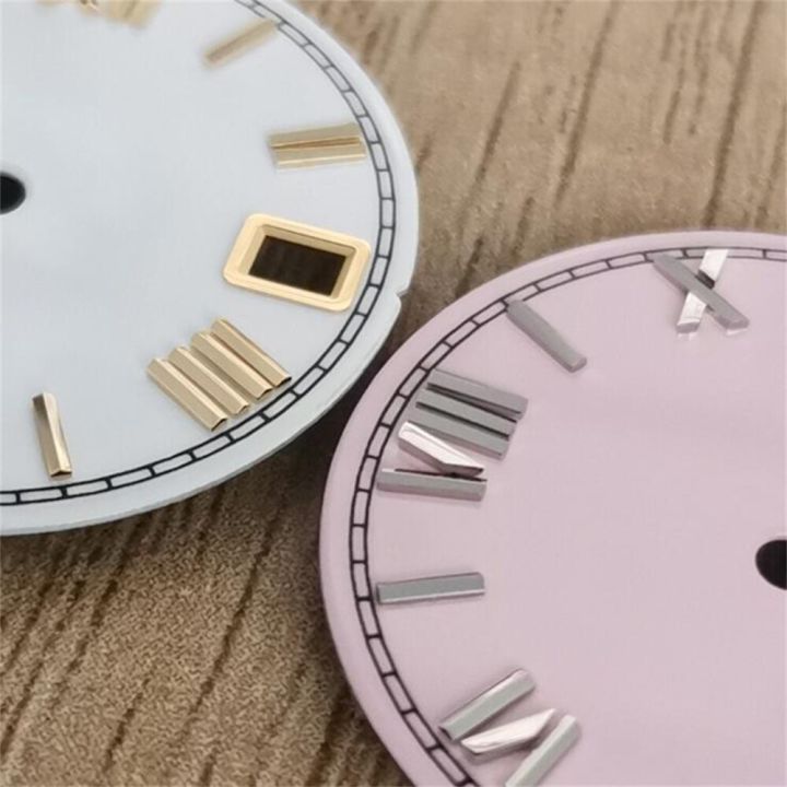 นาฬิกาเคลือบขนาด28-5มม-นาฬิกาข้อมือหน้าปัดกลมอุปกรณ์เสริมสำหรับ-nh35-nh36-4r-7s