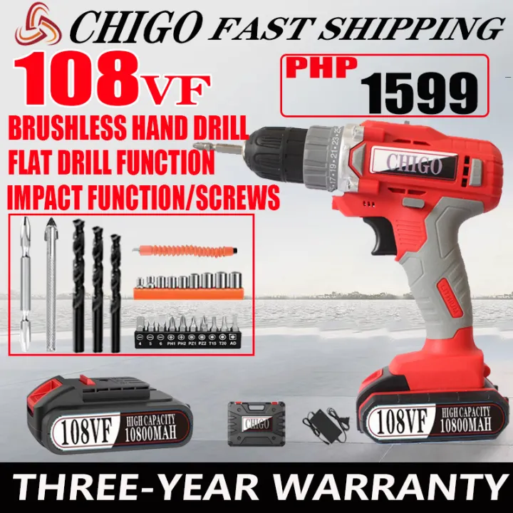 228VF Cordless Drill Two Speed Electric Screwdriver Impact Drill Impact