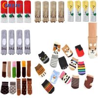 【CW】 4Pcs Cartoon Table Foot Socks Leg Covers Floor Protectors Non Knitting Caps