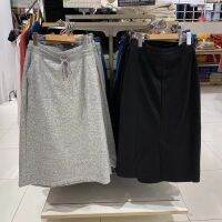 ☬♣Uniqlo สตรีเคลื่อนไหวเลียนแบบแกะขนสัตว์กระโปรงกระโปรงโจ๊กฤดูใบไม้ร่วงและฤดูหนาวเพื่อให้อบอุ่นและกำมะหยี่กระโปรงยาว443856