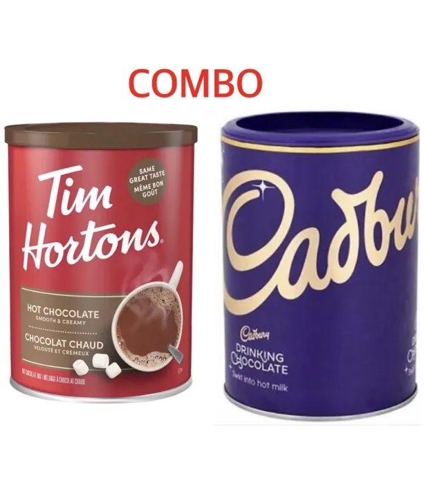Combo Tim Hortons Chocolate 500g + Cadbury Chocolate Drink 500g