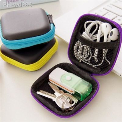 EVA Mini Portable Earphone Bag Coin Purse Headphone USB Cable Case Storage Box Wallet Carrying Pouch Bag Earphone Accessories