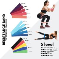 【hot sale】﹉♝ C04 Resistance Bands【 5 Level 】Hip/Squat/Yoga Training Weight Loss Fitness Home Exercise Workout band 阻力带Tension Band 拉力带