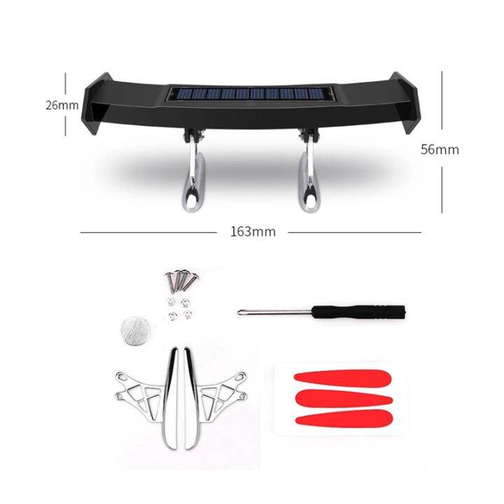 mini-small-solar-car-led-rear-spoiler-wing-gt-style-car-warning-lamp-turn-signal-4-modes-decoration