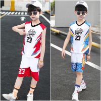 เสื้อผ้าบอลที่นิยมมากที่สุด ชุดกีฬาเด็กโต ชุดบาสเด็ก basketball store 23 พร้อมกางเกง