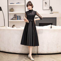 Black Little Dress Womens 2022 New Party Elegant Long Slim Birthday Evening Dress Can Be Worn At Ordinary Times