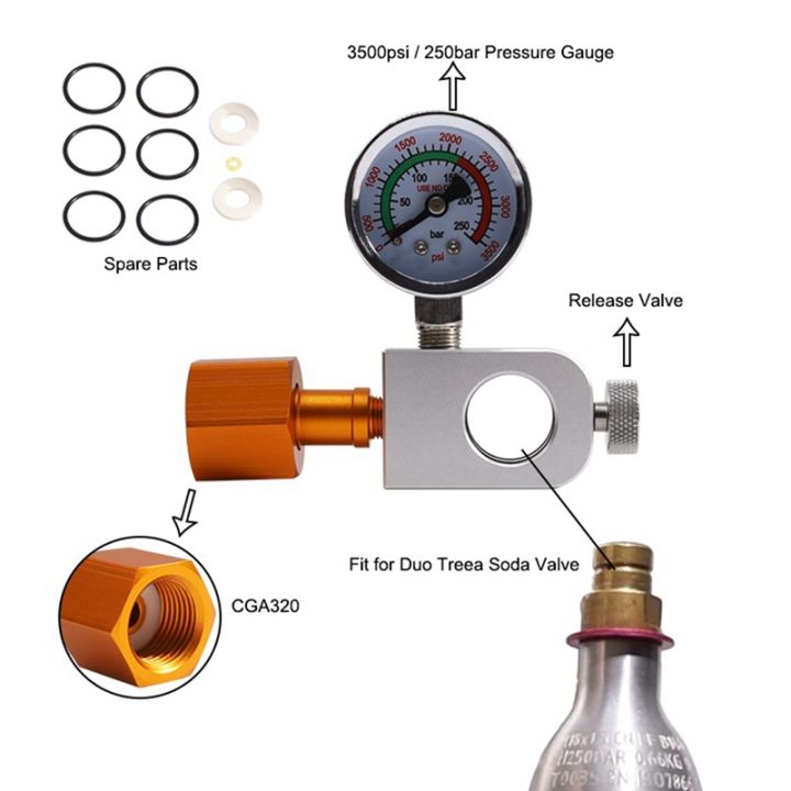 soda-co2-refill-adapter-with-big-pressure-gauge-for-pink-co2-cylinder-for-duo-terra-art-soda-co2-tank