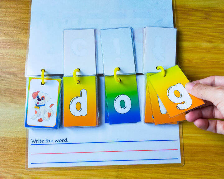 CVC Word Builder Flip Book LEARNING MATERIAL TEACHING MATERIAL FOR