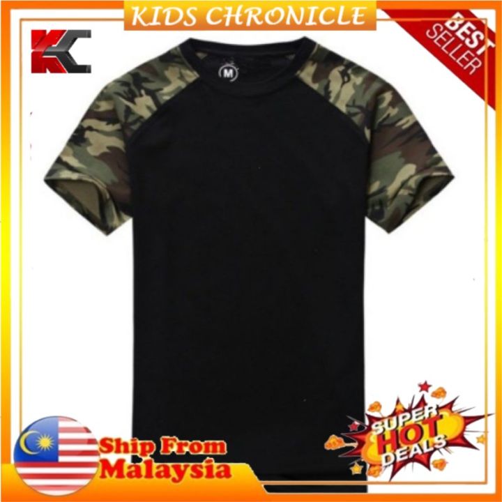 Army Shirt Baju Celoreng Askar Camouflage Shirt Lengan Pendek Unisex