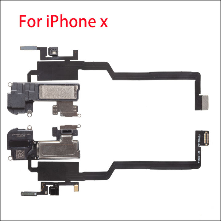 หูฟังหูฟังเซนเซอร์ไฟหน้าสายเคเบิ้ลยืดหยุ่นสำหรับ-iphone-x-xr-xs-สูงสุดหูหูฟังหูฟังอะไหล่เปลี่ยนลำโพง