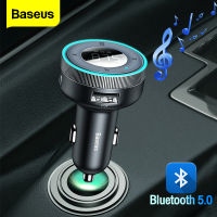 Baseus FM Transmitter Modulator Car Wireless Bluetooth 5.0 USB Phone Charger Auto Aux Radio Mp3 Player Music Hands Free Car Kit