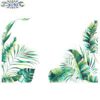 【คลังสินค้าพร้อม】 Tropical Leaves Plant สติ๊กเกอร์ติดผนังรูปลอกบ้านห้องนั่งเล่นห้องนอน Decor Art Mural