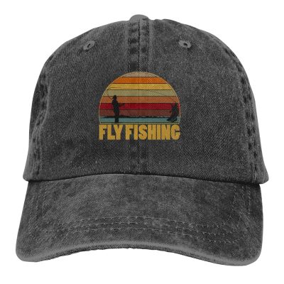 Flyfishing Fisherman Baseball Caps Peaked Cap Fishing Sun Shade Hats for Men