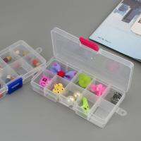 10 Grid Removable Storage Button Random Color Transparent Plastic Storage Jewelry Beaded Screw Storage TSLM1