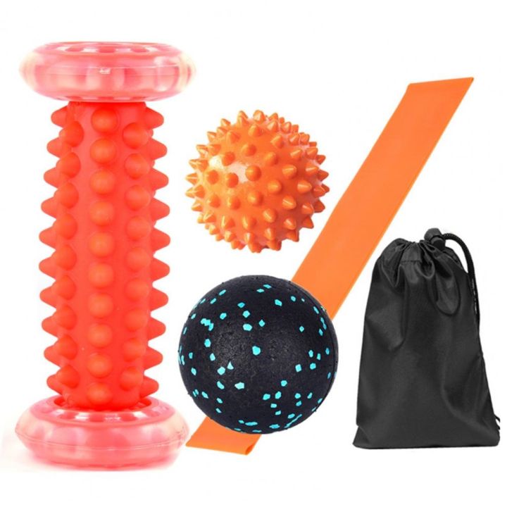 yoga-block-roller-with-trigger-points-massage-ball-latex-belt-body-exercise-set