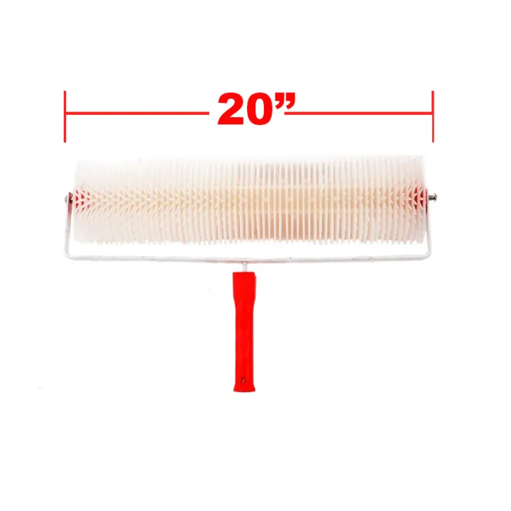 20 Inches Self Leveling Cement Tools inches Hitech Spike Roller (Red