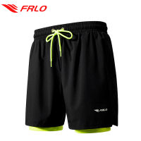 FRLO กางเกงกีฬาขาสั้นผู้ชาย กางเกงว่ายน้ำชาย 5XL กางเกงว่ายน้ำ summer 2IN1 กางเกงวิ่งชาย กางเกงกีฬาสั้น แห้งเร็ว swimwear รุ่นES312