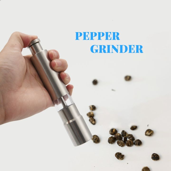 salt-and-pepper-grinder-set-of-2-pepper-mill-stainless-steel-salt-shaker-push-button-manual-glass-salt-and-pepper-set