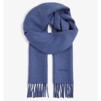 ผ้าพันคอ LANVIN Logo-embroidered wool scarf