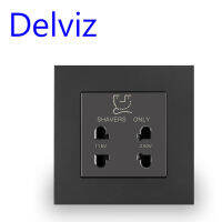 Delviz ห้องน้ำเครามีดซ็อกเก็ต,เคราโกนค่าใช้จ่าย Outlet,สหราชอาณาจักรมาตรฐานผนังแผง,115โวลต์240โวลต์,โรงแรมหรูซ็อกเก็ตเครื่องโกนหนวด