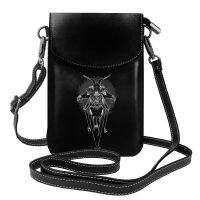 Helvegen Skull Shoulder Bag Lamb Witch Retro Leather Business Women Bags Student Gifts Purse