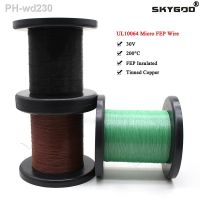 10M/100M UL10064 FEP Wire 40/36/34/32/30/28/26AWG PTFE Plastic Ultra Fine Micro Litz Wires Solder High Conductivity Copper Cable