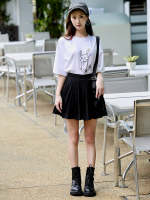 BubbleFashion Bubble Fashion เสื้อยืดพิมพ์ลายกระต่ายฟอง