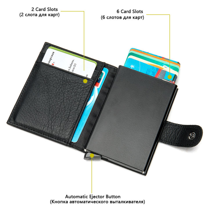 mva-engrave-genuine-leather-automatic-credit-card-holder-wallet-aluminum-fashion-mini-menwomen-wallet-rfid-blocking-unisex-8602